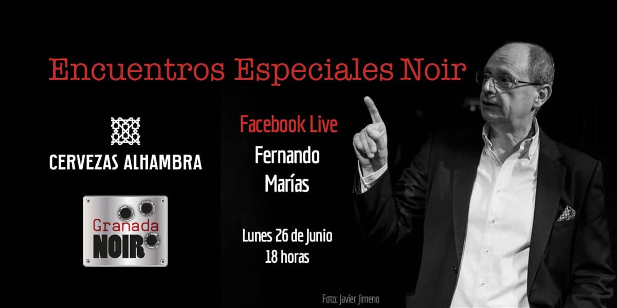 Fernando Marías Banner promocional encuentro con Fernando Marías