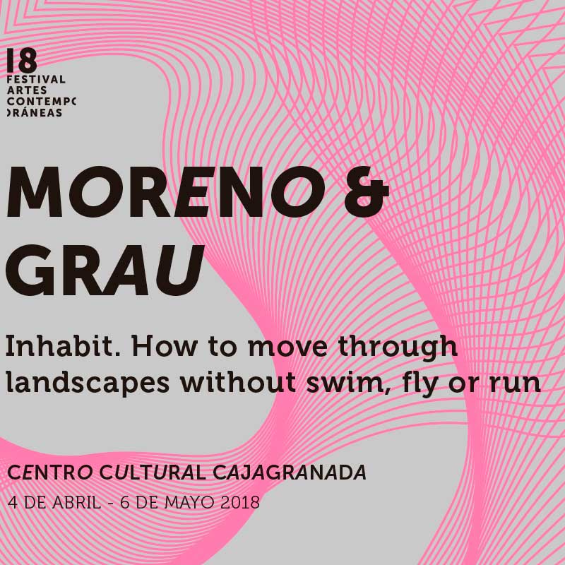 Cartel de la exposición "Inhabit" de Moreno & Grau