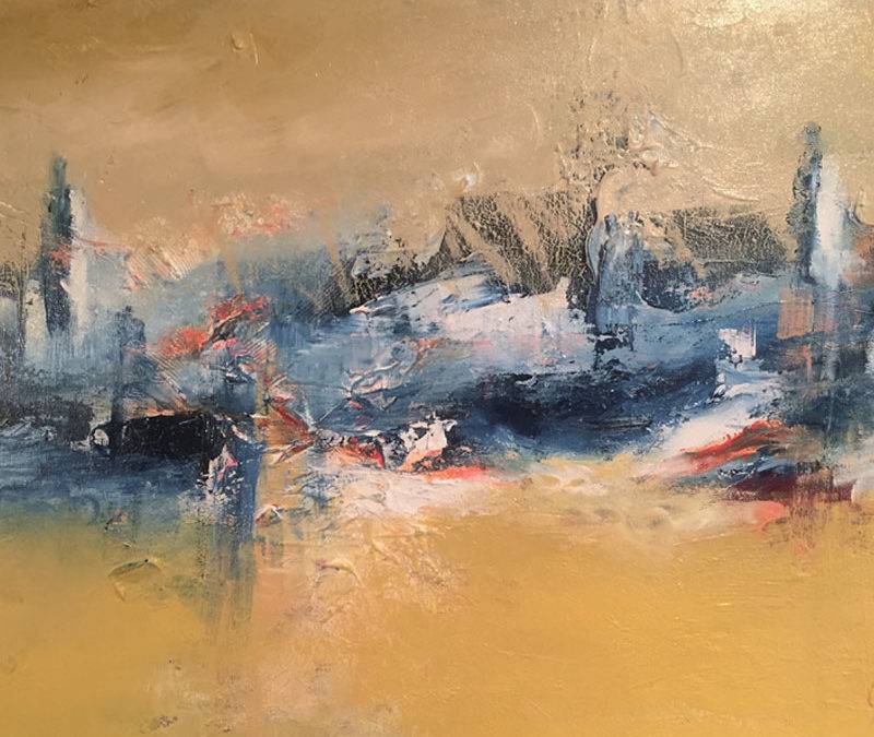 Detalle de la obra "Oasis" de José Luis Campos
