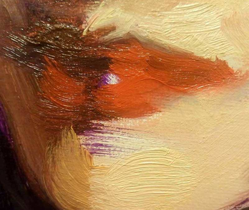 Detalle de una de las obras de la exposición "Las Voces del Silencio"