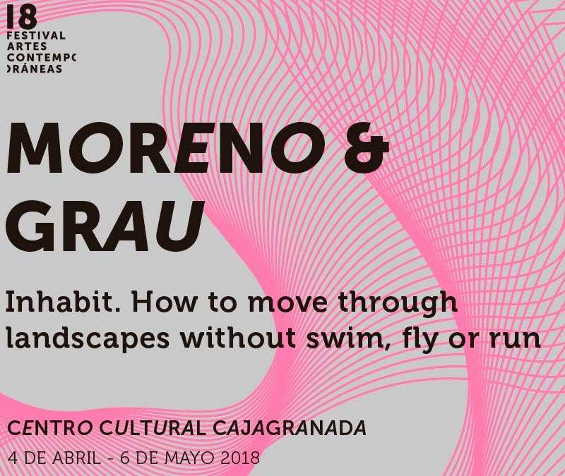 Cartel de la exposición "Inhabit" de Moreno & Grau