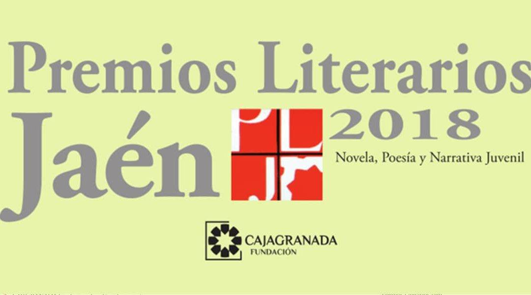 Motivo promocional de los XXXIV Premios Literarios Jaén 2018