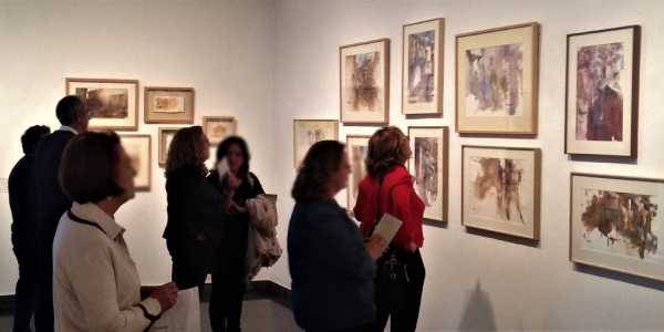 Vista del interior de la Sala de Exposiciones CajaGranada-Jaén
