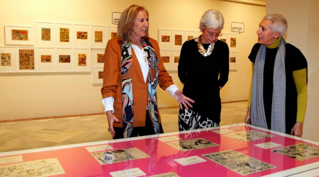 María Elena Martín-Vivaldi, Presidenta de CajaGranada Fundación, Soledad Luca de Tena, Presidenta de la Fundación Colección ABC e Inmaculada Corcho, Directora del Museo ABC