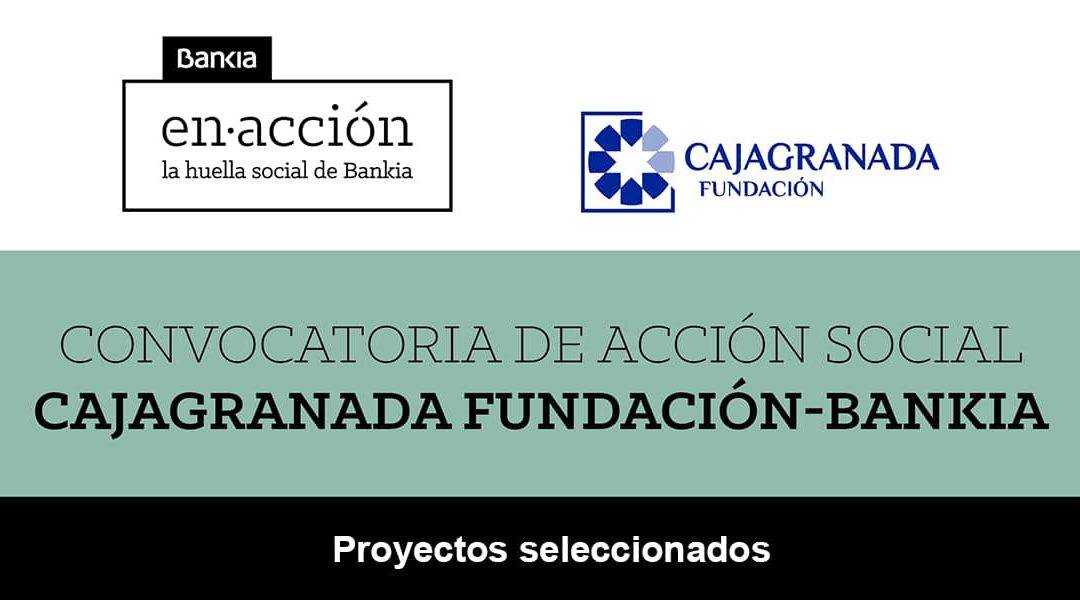Infografía de la convocatoria de acción social CajaGranada Fundación y Bankia. Proyectos seleccionados