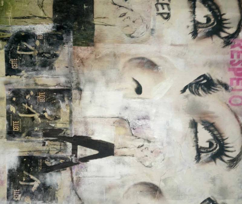 Detalle de una obra de Antonio Ogáyar