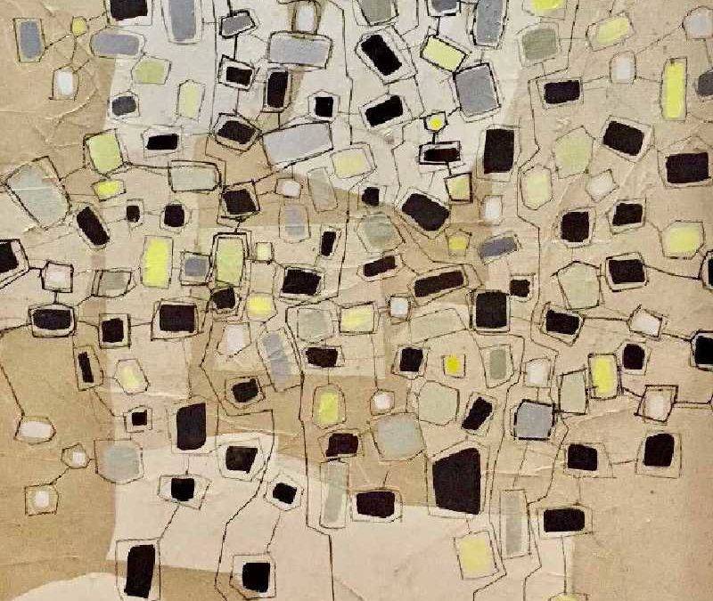 Detalle de una obra de Juan Carlos Lazúen