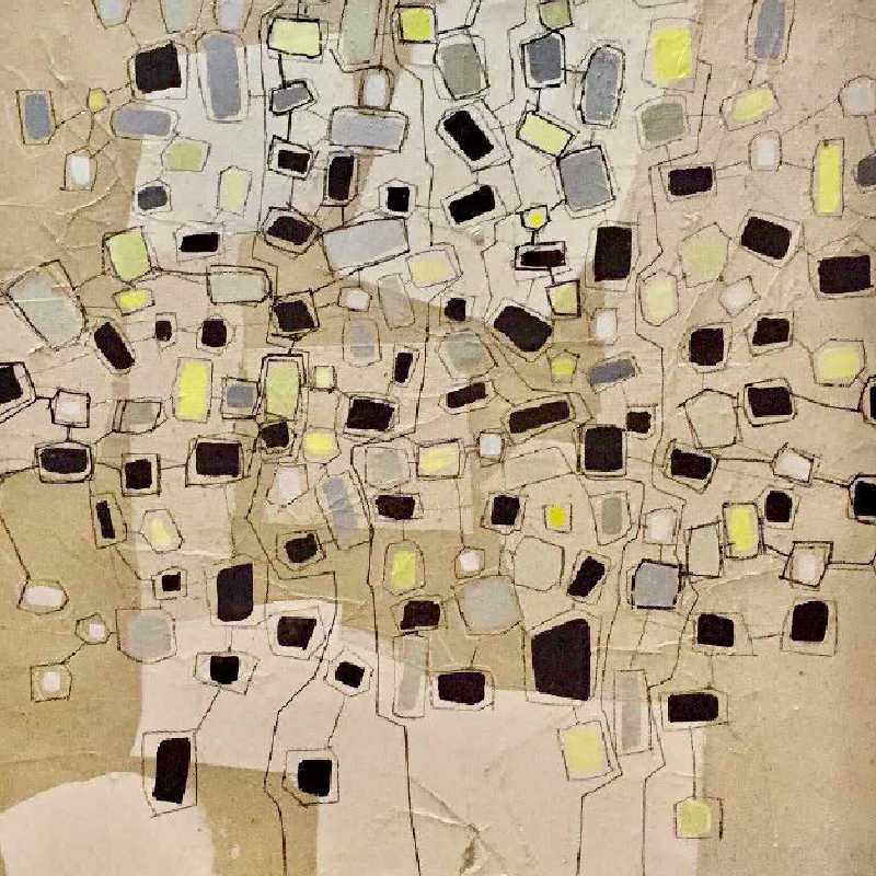 Detalle de una obra de Juan Carlos Lazúen