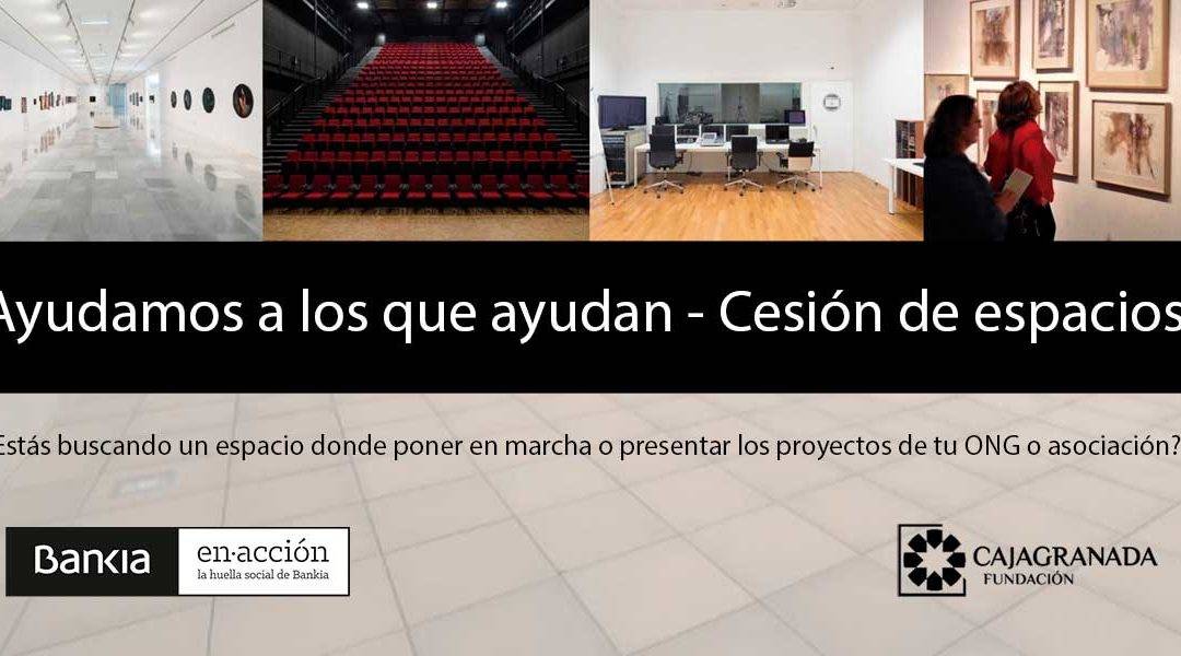 Infografía del programa 'Ayudamos a los que ayudan - Cesión de espacios'