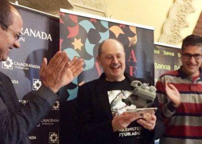 Fernando Marías recibe el I Premio Viajero en el Tiempo del festival Gravite