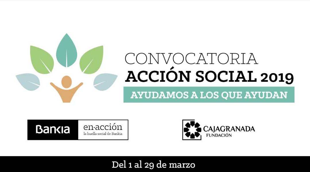 Convocatoria Acción Social 2019 Ayudamos a los que ayudan