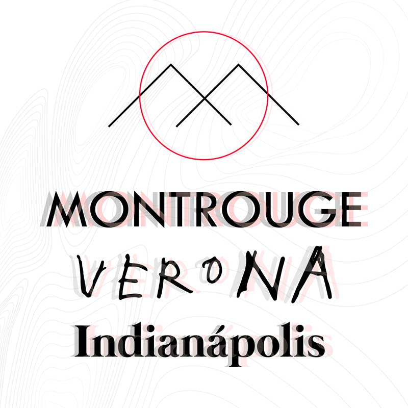Detalle del cartel del concierto Montrouge + Verona + Indianápolis