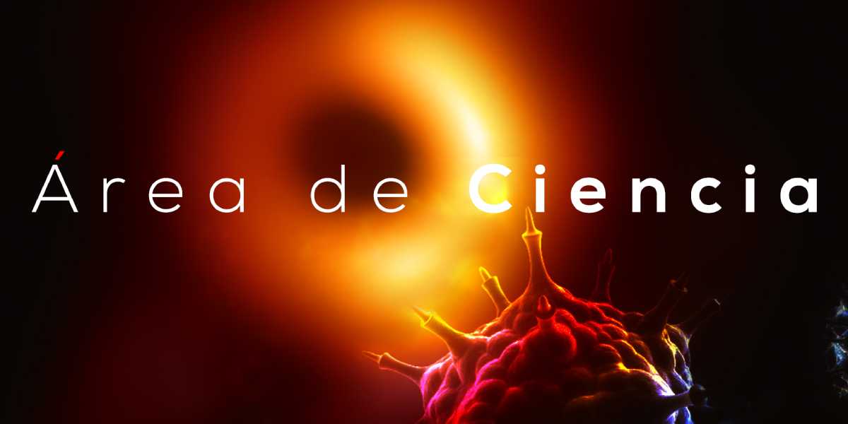 Detalle del cartel del área de la ciencia