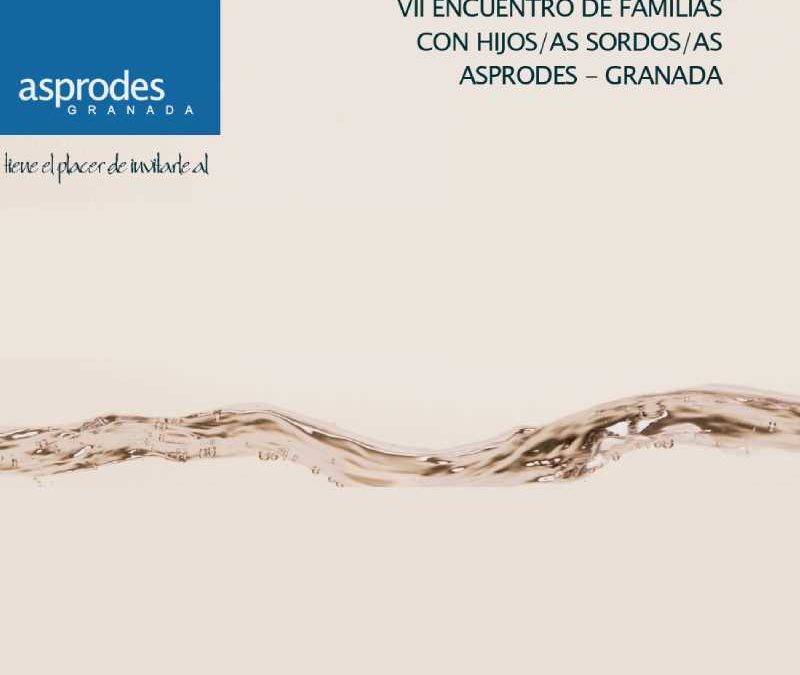 Infografía del VII encuentro de familias con hijos/as sordos/as ASPRODES - Granada