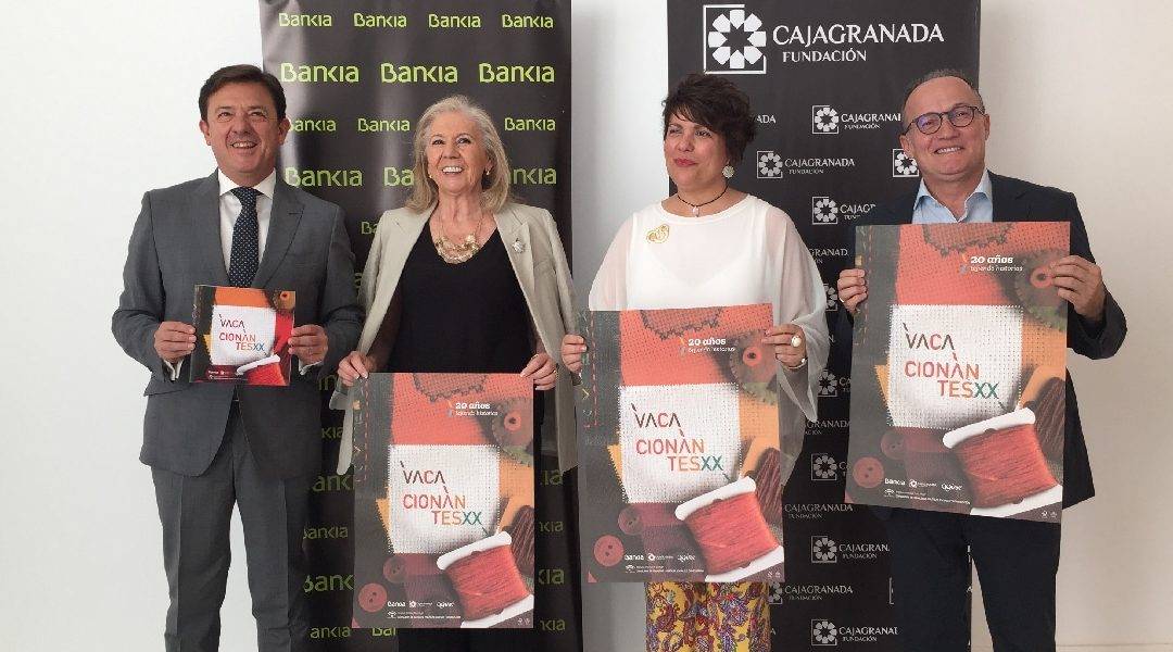 De izda. a dcha.: Joaquín Holgado, director corporativo de la Territorial de Bankia en Andalucía; María Elena Martín-Vivaldi, presidenta de CajaGranada Fundación; Mercedes Sánchez, directora del Instituto Andaluz de la Mujer y Alberto Arnaldo, director gerente de AGISE