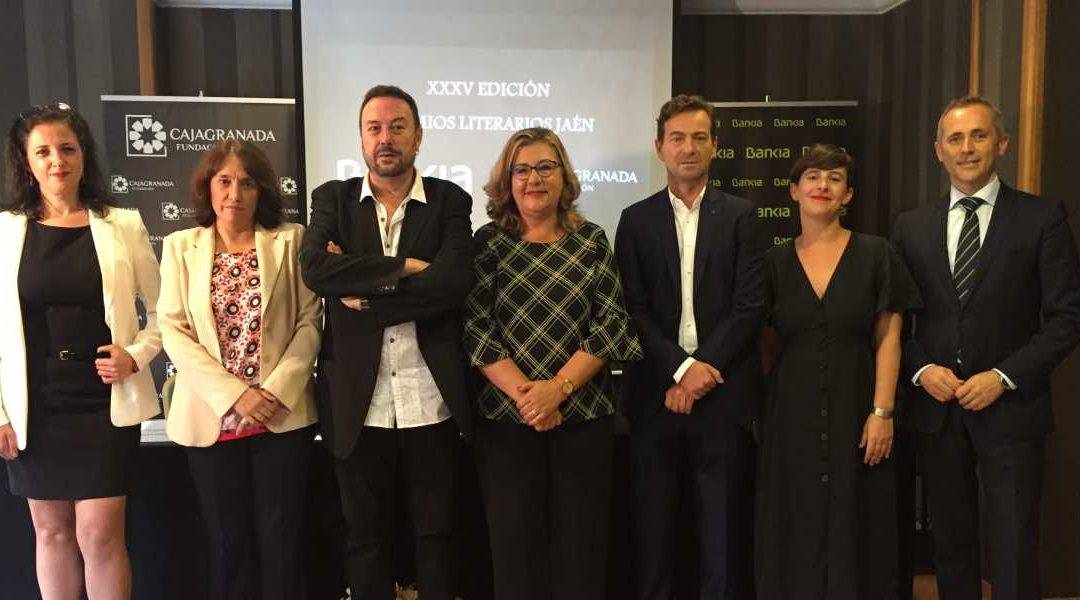 Foto de familia del fallo de los Premios Literarios de Jaén 2019
