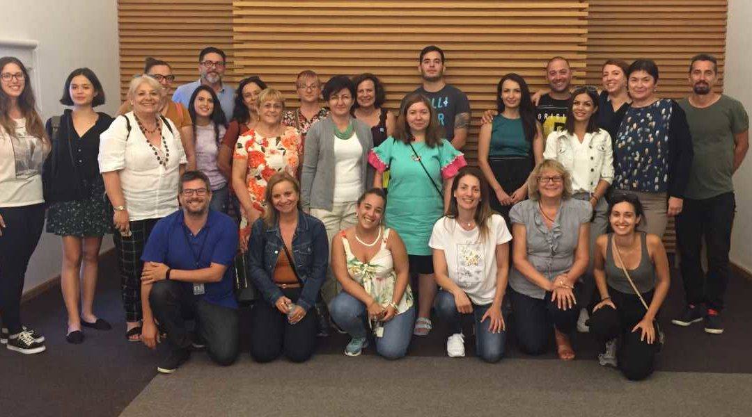Foto de familia de los participantes de la sesión de training de septiembre del proyecto mApp my Europe