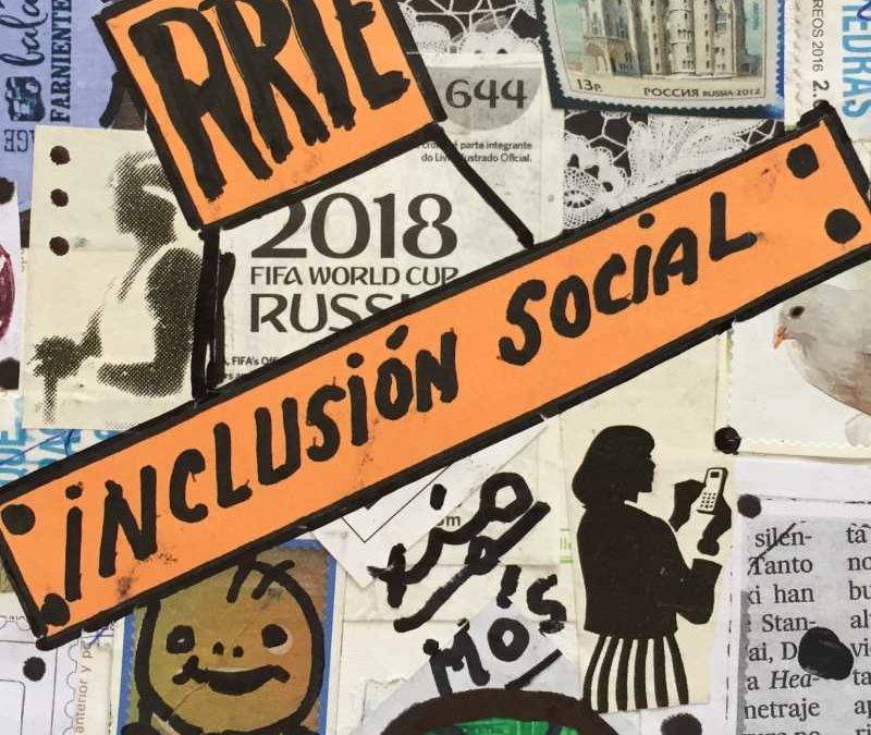 Detalle de una obra de Arte postal por la inclusión. III edición de 'Arte, Inclusión, Transformación'