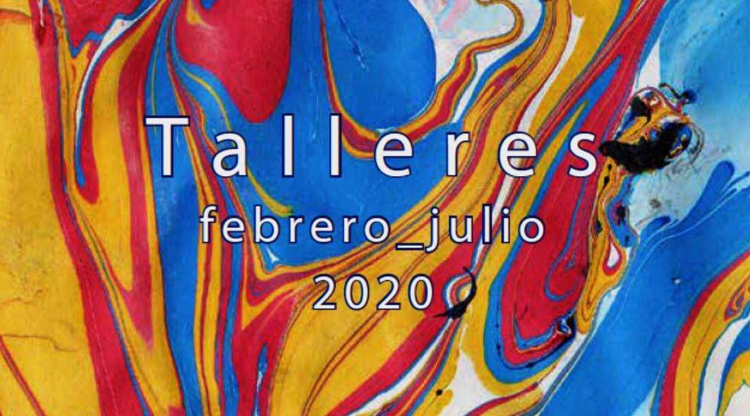 Infografía de los talleres CajaGranada. Febrero-julio 2020