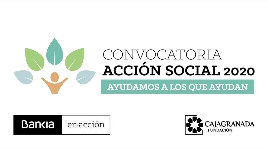 Convocatoria Acción Social 2020 'Ayudamos a los que ayudan'