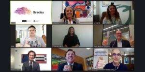 Bankia y CajaGranada Fundación reconocen en un acto virtual los 86 proyectos sociales apoyados con 250.000 euros Imagen del encuentro virtual de reconocimiento a las asociaciones seleccionadas.