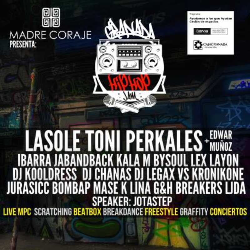 Detalle del cartel del 'Granada Hip Hop Jam'