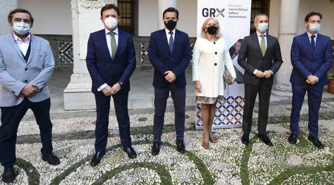 Foto (de izda. a dcha.): el nuevo gerente de la OCG, Roberto Ugarte; el director corporativo de la Territorial de Bankia en Andalucía, Joaquín Holgado; el presidente del consorcio ‘Granada por la Música’ que gestiona la Orquesta Ciudad de Granada, Luis Miguel Salvador; la presidenta de CajaGranada Fundación, María Elena Martín-Vivaldi; el coordinador de Comunicación y Relaciones Externas de Bankia en Andalucía, José Antonio González; y el director de CajaGranada Fundación, Fernando Bueno.