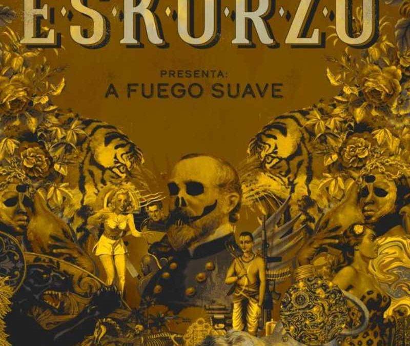Cartel del concierto de Eskorzo. A Fuego Suave. 19 de febrero