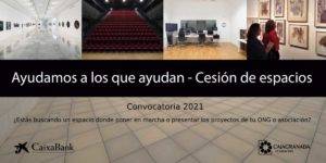 Ayudamos a los que ayudan - Cesión de espacios 2021 Ayudamos a los que ayudan - Cesión de espacios 2021
