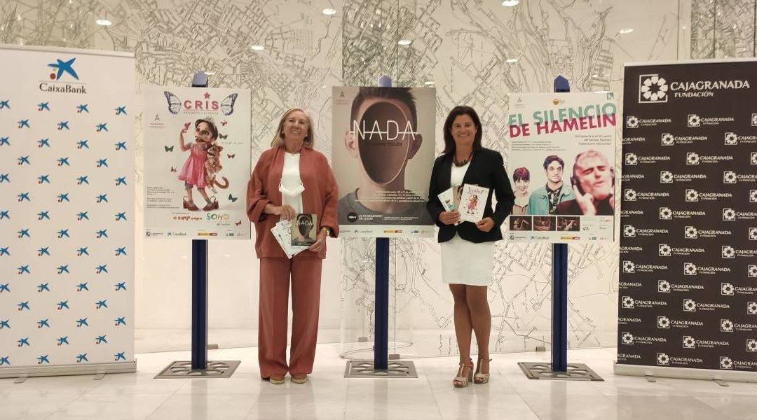De izquierda a derecha: la presidenta de CajaGranada Fundación, María Elena Martín-Vivaldi y la directora del Área de Negocio de CaixaBank en Granada, Mar Porcel.