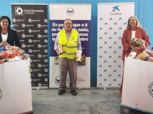CajaGranada Fundación y CaixaBank entregan 7.500 Kg de alimentos para los más necesitados