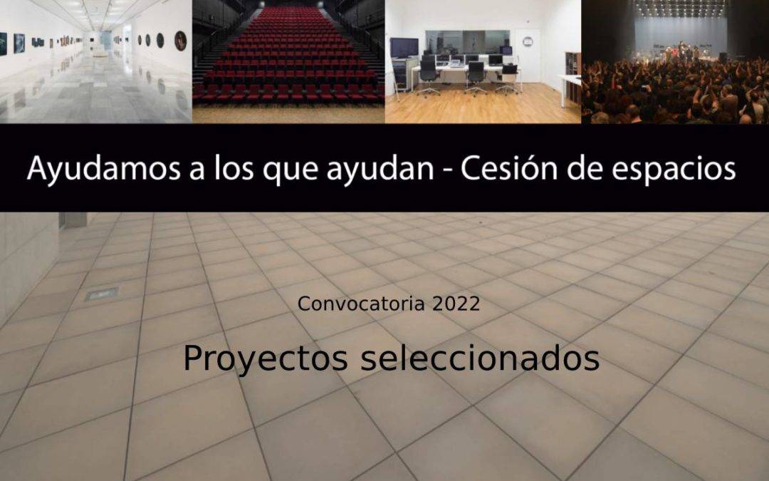 Ayudamos a los que ayudan - Cesión de espacios 2022. Beneficiarios