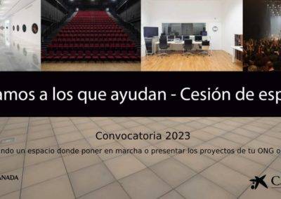 Ayudamos a los que ayudan – Cesión de espacios 2023. CONVOCATORIA RESUELTA