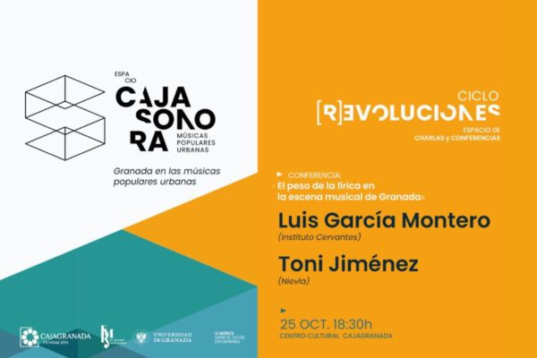 El Espacio Caja Sonora reúne a Luis García Montero y a Toni Jiménez para hablar de la lírica en la música granadina