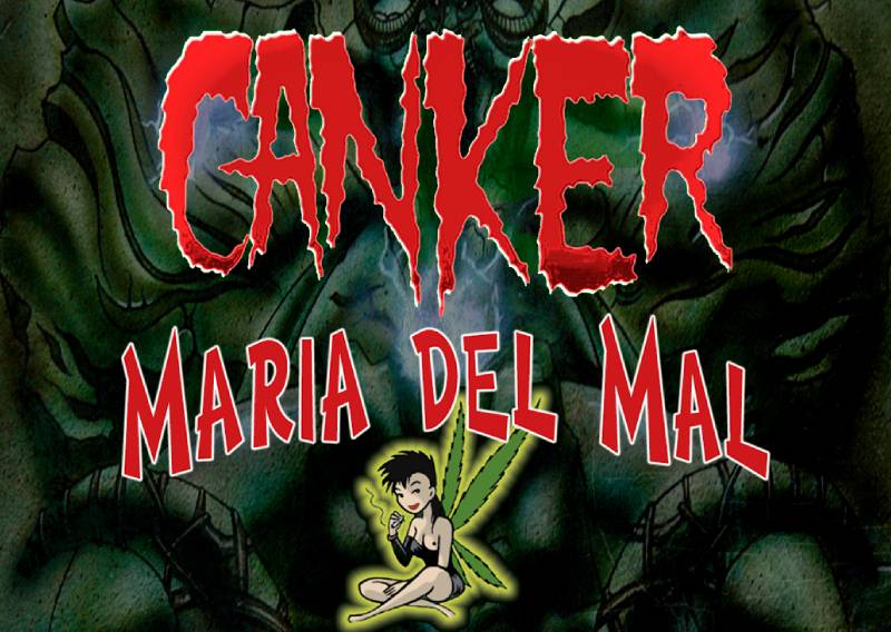 Detalle del cartel del concierto de Canker + María del Mal